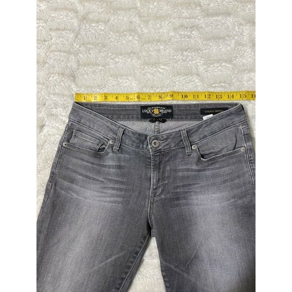 Women's Lucky Brand Gray Jeans Lolita Skinny, Size 4 / 27 (28x28 msrd) - Picture 6 of 12